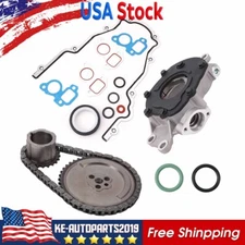 LS High Volume Oil Pump Parts Change Kit+Gaskets &Timing Chain RTV 5.3L 6.0L KE