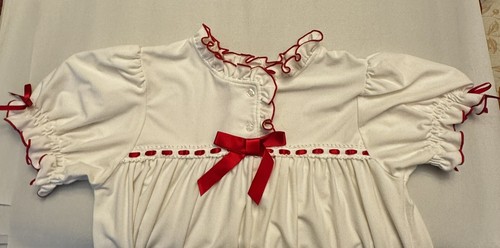 Only Little Once Girls Clara Pajamas White Red Nutcracker Nightgown Size 14 - Picture 5 of 11