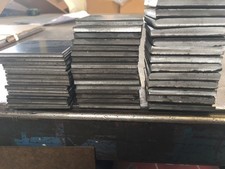 Steel Plate Shim Spacers, 2" x 2" - 1/8", 3/16", 1/4" - Pack of 48!