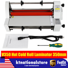 Hot Cold Roll Laminator Single + Dual Sided Digital Display Laminating Machine