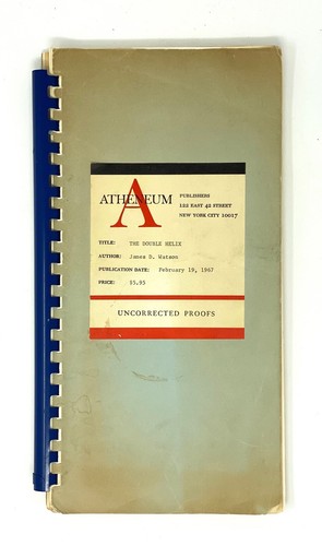 James D Watson - The Double Helix - Uncorrected Proofs 1st 1st Galleys - Advance - Bild 1 von 5