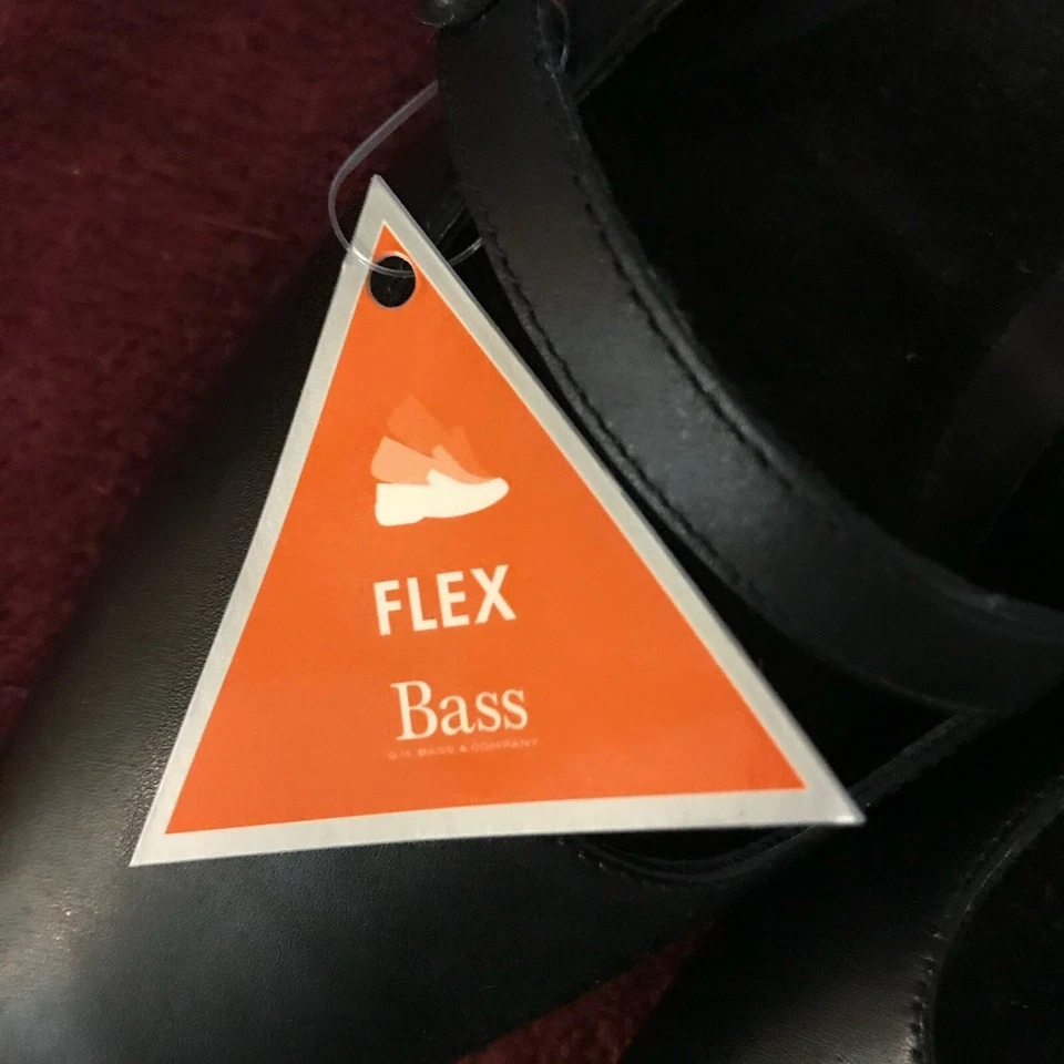 Bass Flex Woman’s Pump Shoes Size 7 1/2 Black W/Strap New! - Image 3 of 4