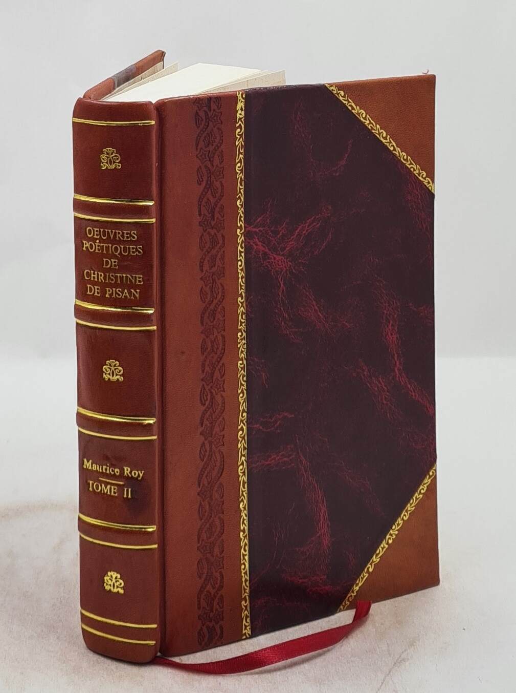 Christine de Pisan Poetry Collection Vol 2 Leather Bound 1891 Vintage Edition