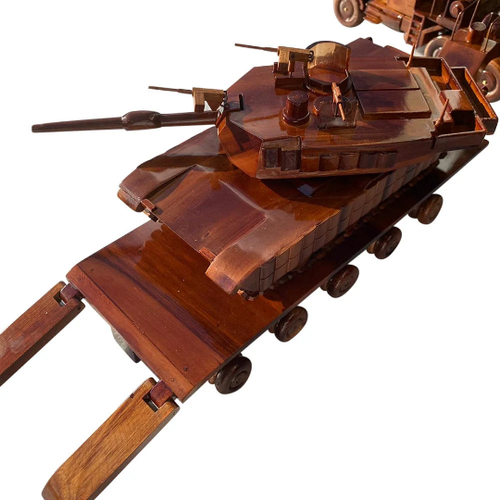 M1070 Combo mit M1A1 Tank Mahagoni Holz Schreibtisch LKW Kombikodell - Bild 9 von 10