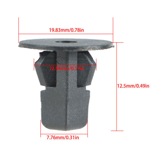 100 Pcs 8x8.2mm Bumper Inner Fender RivetsCar Fastener Clips Push For Toyota - Picture 5 of 13
