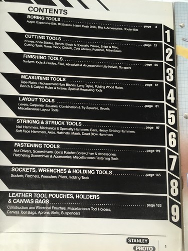 LOT (5) Stanley tools catalog no.376 no.34 Proto mini hydraulic 70's 1970's - Picture 4 of 12