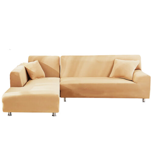 L Shape 1 2 3 4 Seater Stretch Sofa Covers Slipcover Corner Couch Cover Elastic - Picture 6 of 21
