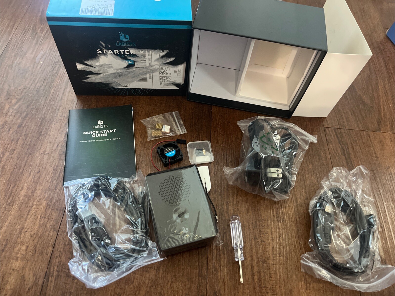 Labists Starter Kit for Raspberry Pi 4 ( Raspberry Pi Not Included). Available Now for $50.00
