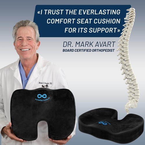 Cojines de asiento de espuma viscoelástica recomendados por Everlasting Comfort Doctor sillas de oficina - Imagen 6 de 24