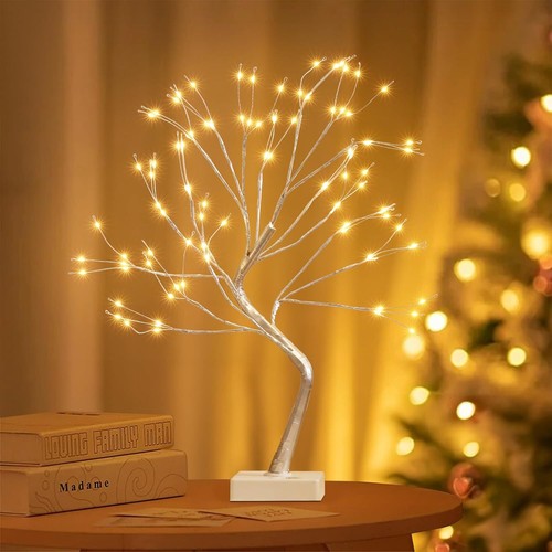 Fairy Light Spirit Tree, 108 Led Lighted Birch Tree, 8 Modes Lighted Trees for D - Picture 7 of 7