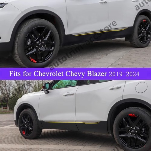 Cubierta de moldura de puerta exterior de carrocería cromada para Chevrolet Blazer 2019-2024 2025 - Imagen 3 de 12