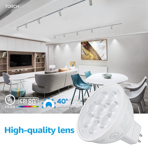 6-Pack 6.5W MR16 LED Bulb, GU5.3 Bi-Pin Base Spotlight Lamp Bulb, 5000K Daylight - Picture 5 of 7