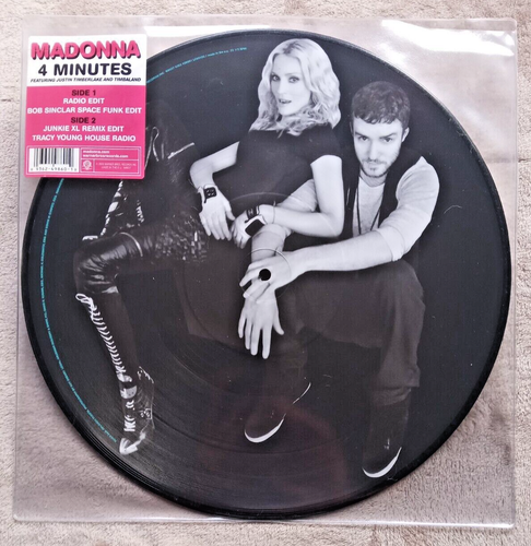 Madonna & Justin Timberlake - 4 Minutes 12" PIC DISC VINYL MAXI SINGLE