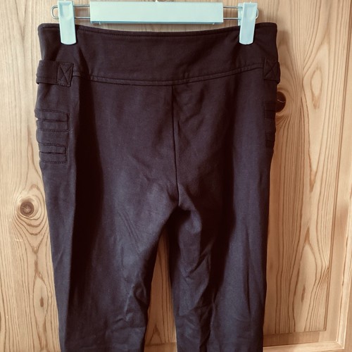 Pantalones de colección Y2K Cache Contour 27 x 31 marrón tejido hebilla de mordida de caballo tiro bajo - Imagen 6 de 12