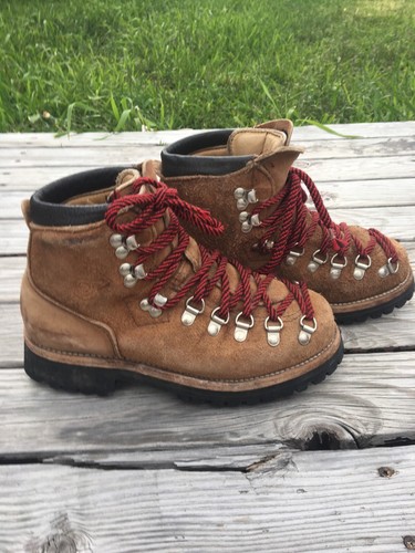 VTG DEXTER Suede Leather Hiking Boots Mountaineering Made In USA Size 6M Men’s - Picture 20 of 24