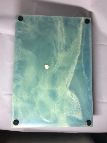 Incolay Soapstone Blue White Bird Of Paradise Floral Jewelry Trinket Box Hinged - Picture 9 of 12