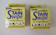 2pk Amodex Non-Toxic Stain Remover Fabric & Surface Area Home Office Travel