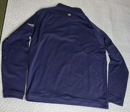 Peter Millar Crown Sport Weld Navy Quarter Zip Pullover Men's Medium $175 - Picture 8 of 10