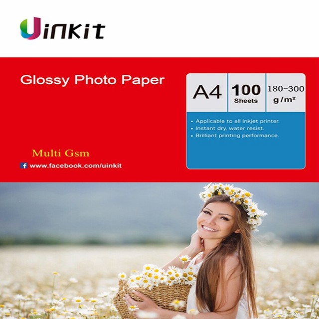 A4 Photo Paper High Glossy - 100Sheets Inkjet Photography Paper Uinkit A4 Photo Paper High Glossy - 100Sheets Inkjet Photography Paper Uinkit