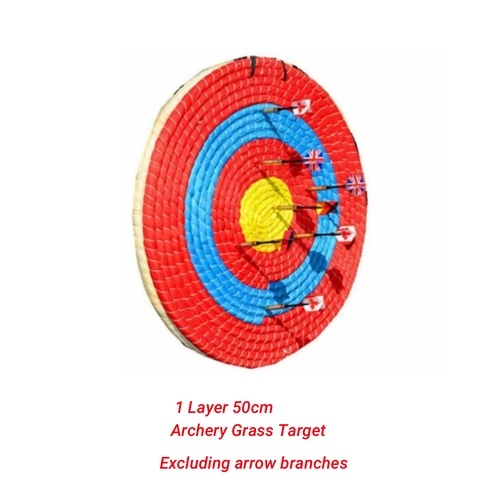 50CM Archery Straw Target Board Bow Arrow Darts Shooting Practice Outdoor Sport - Picture 7 of 10