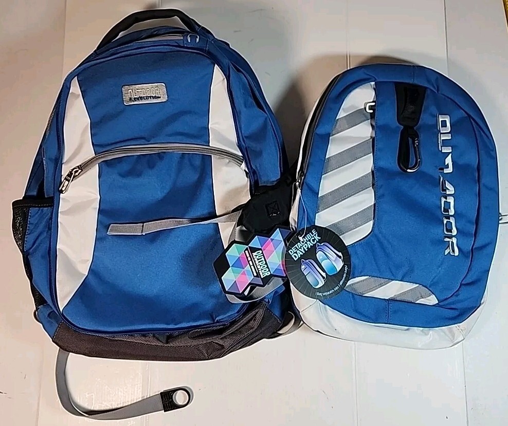 W/detachable Bag Blue/white Nwt