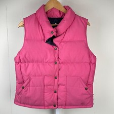 Girls Ralph Lauren Polo Jeans Puffer Vest Down Fill Reversible Pink Blue XL
