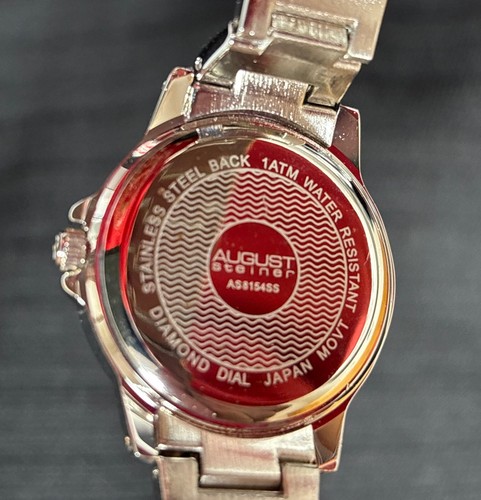 Women's August Steiner AS8154SS Diamond Dial Markers Silver-tone Bracelet Watch - Picture 10 of 14