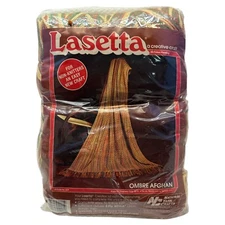 Lasetta Ombre Afghan Kit for Non-Knitters by National Yarn Crafts NIP
