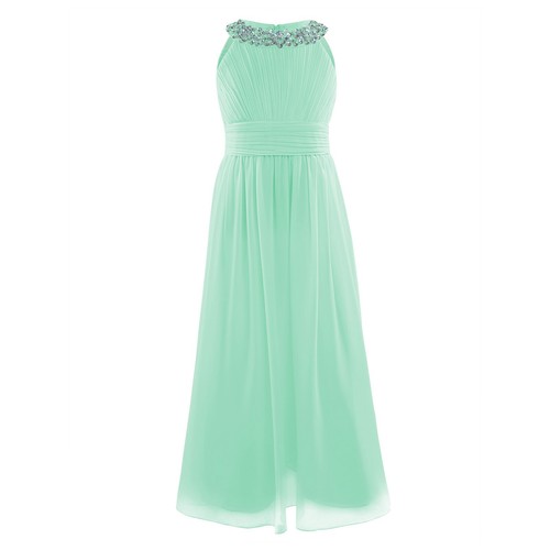 Flower Girls Dress Bridesmaid Birthday Party Prom Wedding Chiffon Formal Gown - Picture 19 of 75