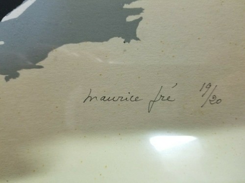 Lithographie von Maurice Pré. Dekorateur und Designer Frankreich Künstler Abstrakte Kunst - Bild 4 von 12