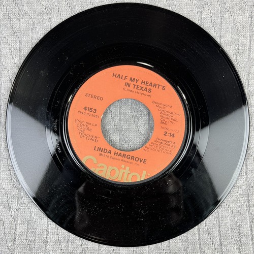 Vintage 45 RPM record Linda Hargrove Capital Records Country Rhythm Blues rock - Picture 4 of 4