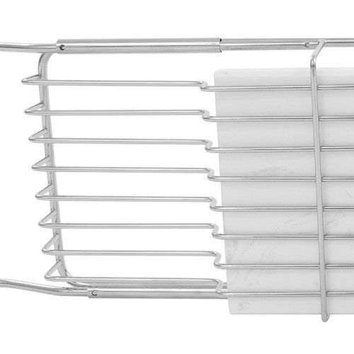 Modern Rectangular Bathtub Tray Expandable Bathtub Tray with Marble Board USA - Picture 15 of 18