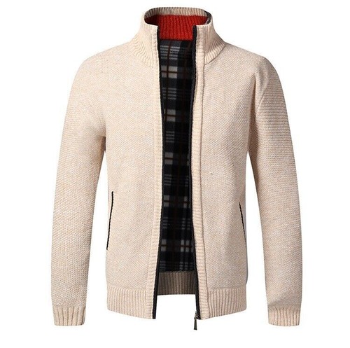 Mens Casual Zipper Knitted Jacket Sweater Cardigan Shirt Slim Fit Warm Tops Coat - Bild 18 von 19