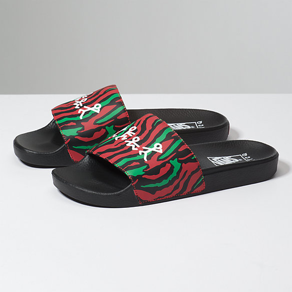 VANS x A Tribe Called Quest Mens ATCQ SLIDES Low End Theory Limited Edition Sz 9 VANS x A Tribe Called Quest Mens ATCQ SLIDES Low End Theory Limited Edition Sz 9