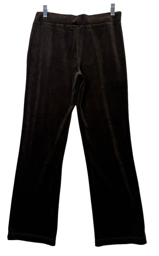 Ralph Lauren Brown Velvet Pullon Pants Women Stretch Straight Leg Career Size PS - Picture 2 of 7