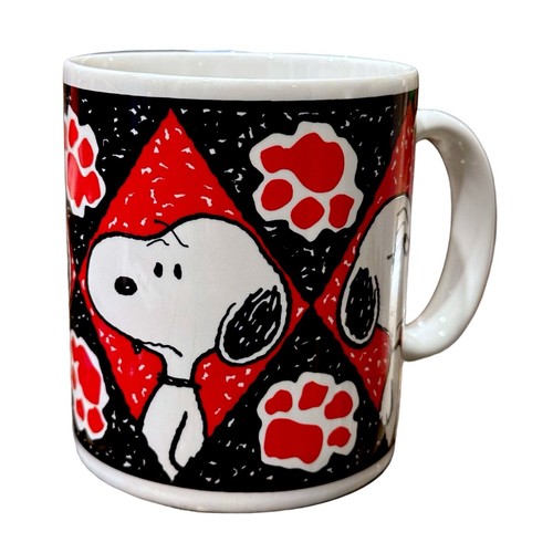 Taza de café de cerámica vintage ""Many Faces of Snoopy"" de Benjamin & Medwin | cacahuetes - Imagen 3 de 9