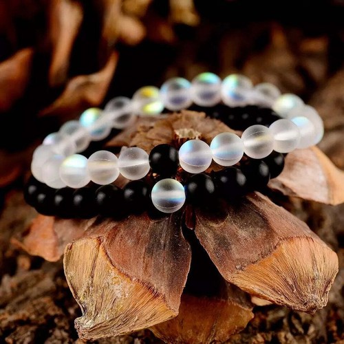 Moonstone Bracelet set natural stone best gift Unisex jewelry - Picture 2 of 4