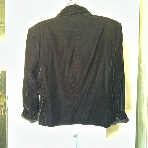 Brooks Brothers vintage black velvet cropped jacket shawl collar tuxedo 16 - Picture 4 of 7