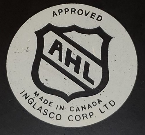 ADIRONDACK RED WINGS AHL VINTAGE APPROVED PUCK VICEROY MFG. MADE IN CANADA - Picture 7 of 10