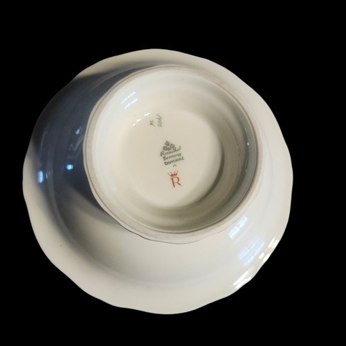 Vintage Rosenthal Germany Chippendale Coupe Schale handbemalt floral Jade Goldrand - Bild 6 von 8