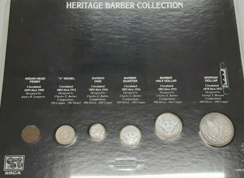Heritage 'Friseur' Typ Sammlung von US-Münzen in Acryl Halter - Bild 3 von 4