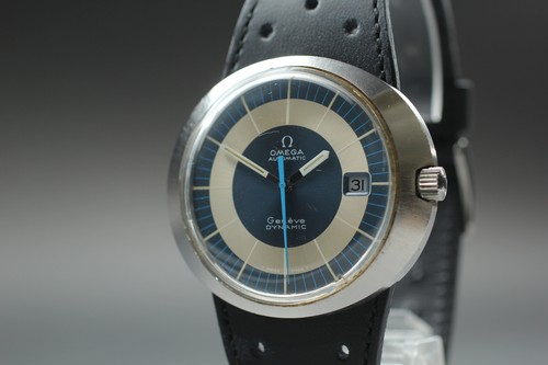 Vintage Exc+5 Omega Geneve Dynamic Tool107 Herren Automatik Uhr 41mm Blau 1302 - Bild 22 von 23
