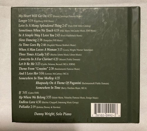 Danny Wright - Honeymoon Suite (CD, Mar-1999, Moulin D'Or Recordings) - Picture 2 of 6