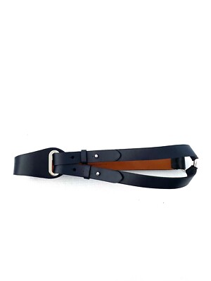 RALPH LAUREN Blue Leather Belt – Designer Women display picture 1