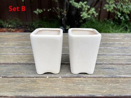 4/5/6x Small Patio Pottery Clay Pots Succulent Cactus Planters Draining Hole AUS - Picture 14 of 52
