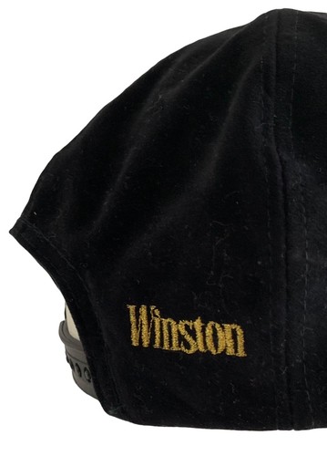 De Colección Años 90 La Metalica de Winston Cigarrillos Promo Snapback Gorra Gorra Terciopelo Negro - Imagen 5 de 9