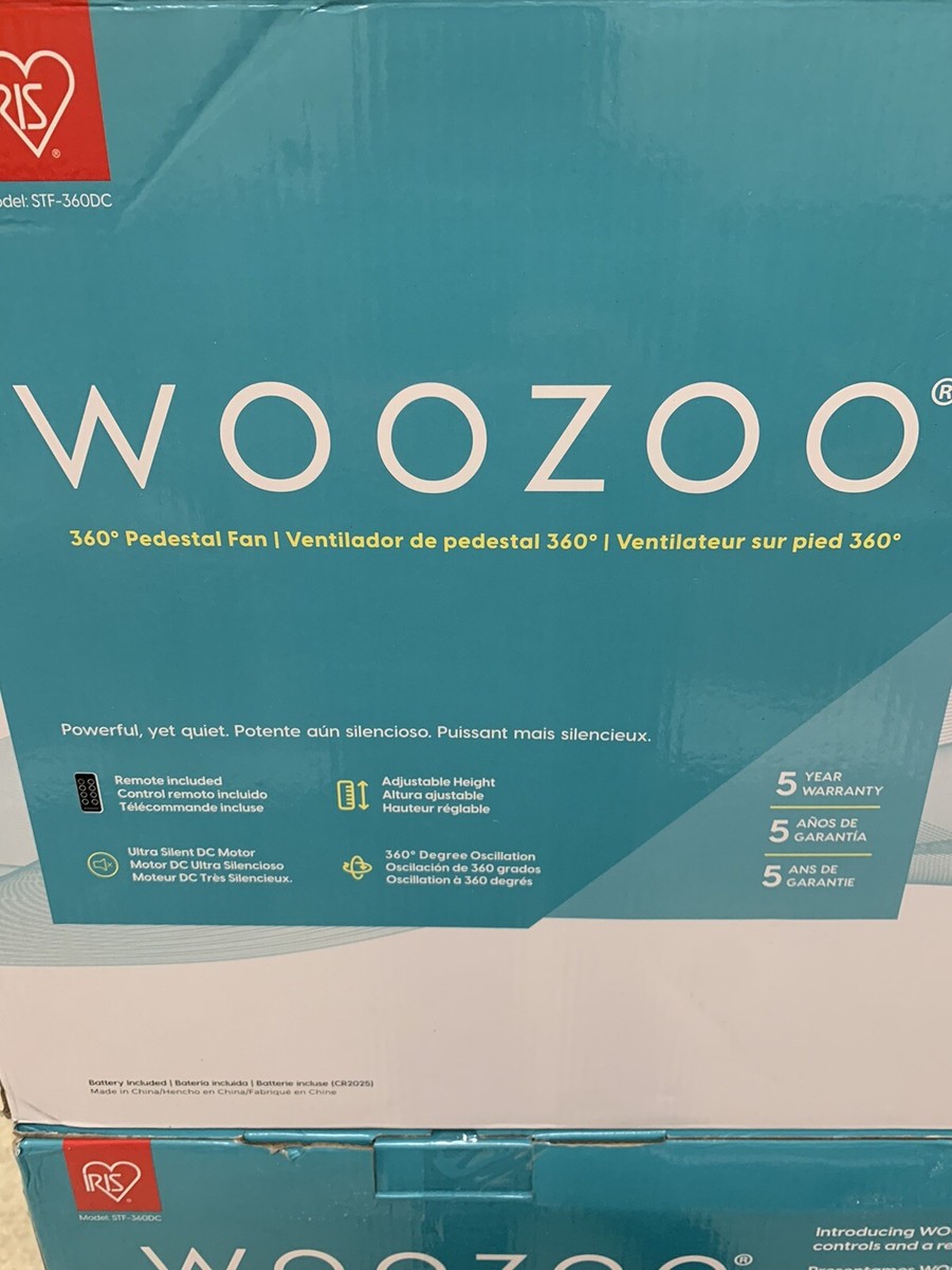 WOOZOO 360 barrel ホワイト Amazon.com: IRIS USA WOOZOO Air Circulator Fan with Remote