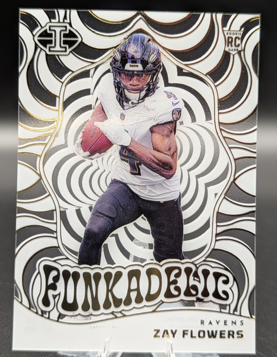2023 Panini Illusions ZAY FLOWERS RC Funkadelic #20 Rookie Ravens