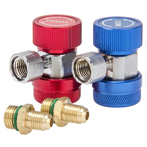 Accesorios adaptadores ajustables alto y bajo acoplador rápido medidor de aire acondicionado conjunto de herramientas - Imagen 7 de 12
