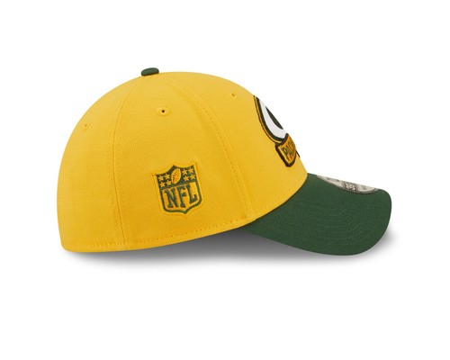 Cappello flessibile Green Bay Packers New Era Sideline Banner colori squadra 39THIRTY - Giallo - Foto 5 di 8
